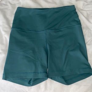 Teal Biker shorts